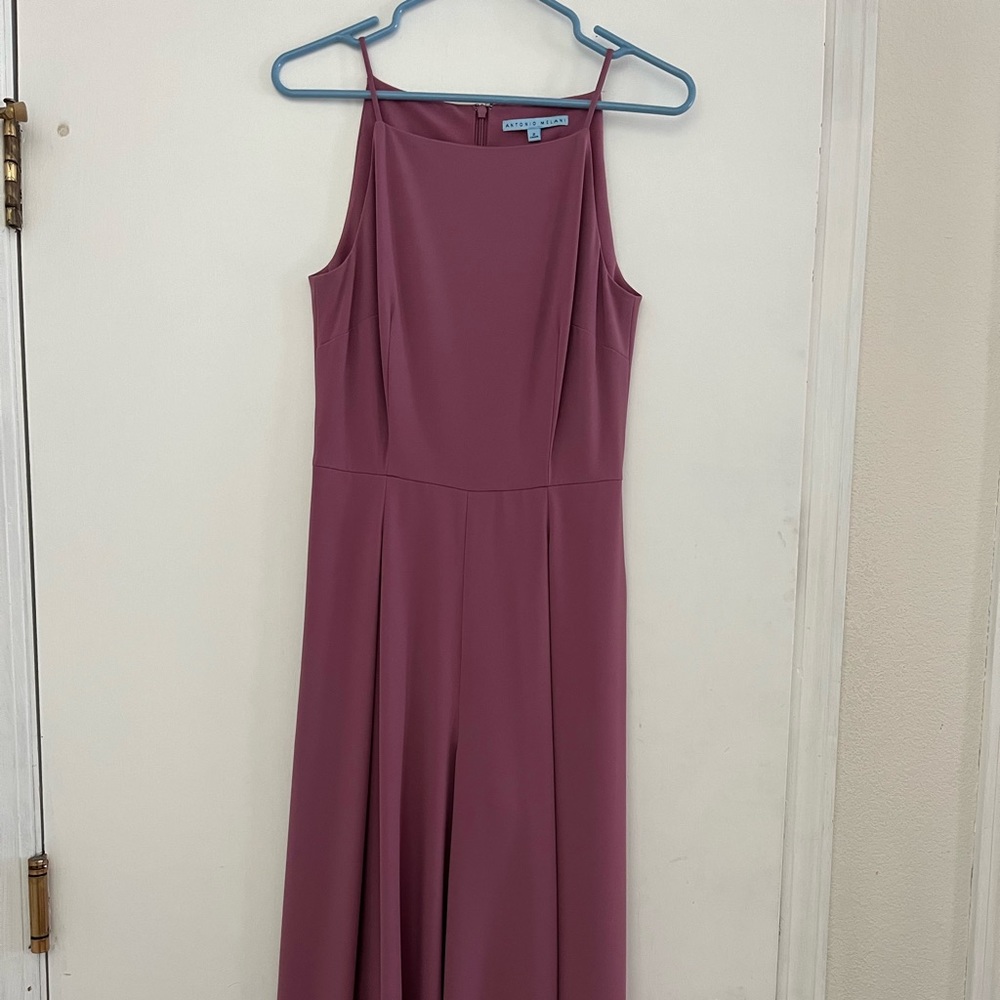 Antonio Melanie wide leg jumpsuit in purple/mauve